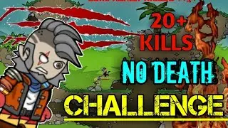 NO DEATH CHALLENGE IN MINI MILITIA DA2 | 20+ KILLS | MINI MILITIA CHALLENGE GAMEPLAY #6 | VISU Gamer