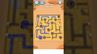 Water Connect Puzzle game New Update (#Level 99) - TOP GAMES FOR YOU! #shorts