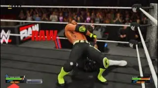 WWE 2K25 RAW BRON BREAKKER SPEARS DOMINIK MYSTERIO IN FAILED ATTACK ON AJ STYLES!!!!!!!