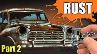 Learn how to Airbrush a Car Wreck : Part 2 - Rust