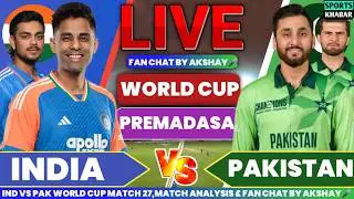 India vs Pakistan T20 WC Match 27 PAK BAT | Ind vs Pak Live Score & Watch Along by Akshay