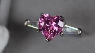 Pink diamond heart ring, Pink diamond jewellery, pink diamond engagement ring, pink heart ring