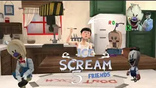 Ice Scream 5 Friends: Mike - Мороженщик #5 друг Майк, два друга встретились. Rod в детстве.