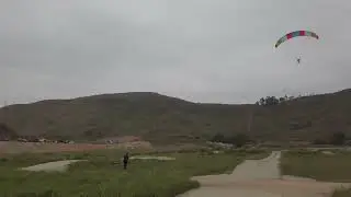 RC Paramotor landing with  brake