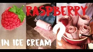 Raspberry Ice Cream Rolls - Oddly Satisfying - ASMR - Sally's Hand Rolled Ice Cream - Dublin