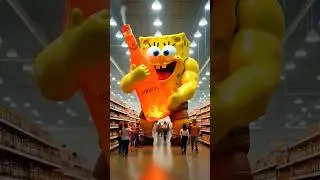 💪Giant strong Spongebob at Walmart