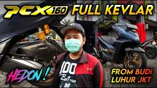 Yang ini Full Kevlar Honda PCX 160 milik Om Eddy dari Tangerang