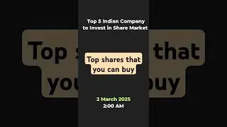 Top 5 Stocks to Invest in Right Now | Best Share Market Picks for Profits!