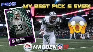 MY GREATEST PICK 6 IN MADDEN HISTORY! JAMAL ADAMS BRIAN DAWKINS GAMEPLAY!| Madden 19 UT Gameplay #21