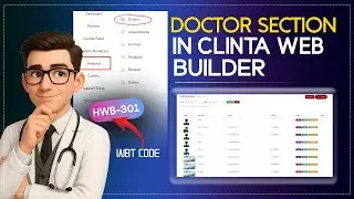 Doctors Section in Clinta Web Builder