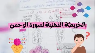 أسهل طريقة للمذاكرة | السر الدحيح بيعمله🌟 الخريطة الذهنية لسورة الرحمن الجزء الثالث♥️✨#القرآن_الكريم