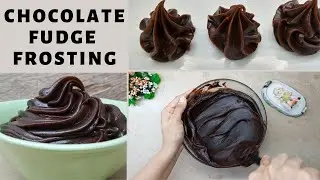 CHOCOLATE  FUDGE  FROSTING | THICK Smooth Delicious Silky  | THE BEST FUDGE FROSTING EVER!