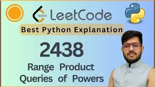 Leetcode 2438. Range Product Queries of Powers | Prefix Product Optimization | Python Solution