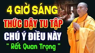 4 Giờ Sáng Thức Dậy Tu Tập Phải Chú Ý Việc Này ( rất quan trọng ) | Thầy Thích Đạo Thịnh