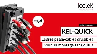 Cadre passe-c&acirc;bles divisible KEL-QUICK pour un montage sans outils | icotek