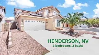 Henderson Nevada Corner Lot 5 bedrooms 3 full baths Ruby 702.809.3863