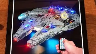 Kyglaring LED set for Lepin 05132 UCS Millennium Falcon Unboxing