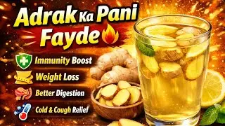 Adrak Ka Pani 7 Din Mein Body Change Weight Loss & Immunity | Recipes For Guest  1&bull;M is live!
