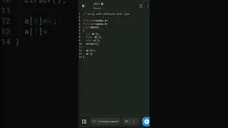 Array with different different data type in c programming ||Array in c || 1-Dimensions array || c_42