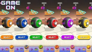 Going Balls Challenge: Which Color Wins? 🟡🔴⚪️ | Level 4073-4077 Arrow Star ball of 6 different color