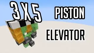 Minecraft 3x5 Elevator Made EASY