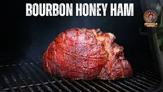 Smoked Bourbon-Honey Ham on the Pellet Grill