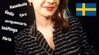 Russian Girl, Swedish Trigger Words (finger flutters, gentle whispers, tapping)