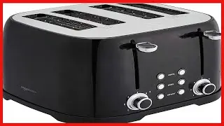 Amazon Basics 4-Slot Toaster - Black