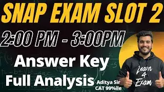 ✅ SNAP 2025 Slot 2 Answer Key (2:00&ndash;3:00 PM) | Memory-Based Questions & Analysis