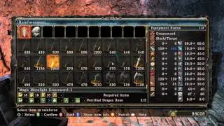 Dark Souls II - S-H McDuff: Reinforce Magic Moonlight Greatsword +2 (3 Petrified Dragon Bones) PC