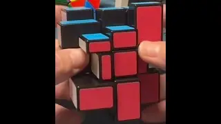 Calvin's Horror Mirror 3x3x3 Cube Puzzle 8355 method solving for color (then top layer for shape)