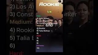 The Rookie Quiz #therookie #lucychen #johnnolan #timbradford #foryou #viralvideo