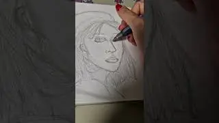 Drawing Pinterest Portraits until I improve 006/365