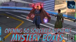Marvel Heroes Doctor - Opening 50 Sorcerer Supreme Mystery Boxes (Trying to get Dr. Strange Team Up)