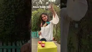 Reuse Diwali Diya #shorts #diy #diycrafts #reuseidea #gardenlight #balconygarden #diygarden #diya