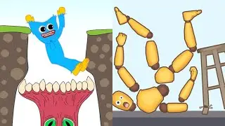 Huggy Story vs Kick & Break The Ragdoll Games All Levels Gameplay Android, iOS