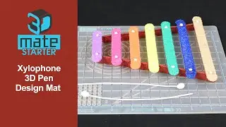 Xylophone made with 3Dmate STARTER - 3D Pen Mat #shorts