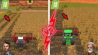 Fs 18 poor and Rich hervesting Gameplay  l In fs 18 multiple Timelapse l Gameplay farming 