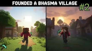 Gone For Exploring But Founded A Bhasma Village In My World| Minecraft 😱