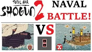 Galleon vs 4 Fleets of Fire Bomb Kobaya | Portugal vs Mori | Shogun: 2 Naval Battle