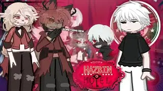 Hazbin Hotel React To Tokyo Ghoul As New Powerful Overlord || 🇬🇧🇧🇷🇪🇸🇷🇺🇺🇦 || Gacha React