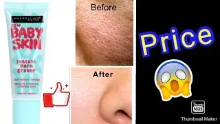 Maybelline baby skin instant pore eraser primer review!! Does it worth the price!! Nida Khan Style