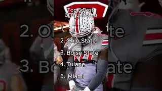 Best College Football Uniforms 🔥