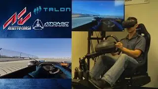 Atomic A3 Full Motion Simulator w/ HTC Vive VR Headset & Assetto Corsa Racing Simulator