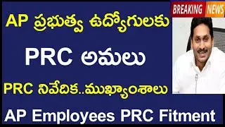 AP Government Employees PRC Fitment announcement | AP PRC 2021 Green signal ? AP Employees PRC |