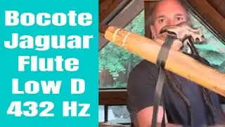 Bocote Jaguar Flute, Low D 432 Hz