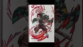 Demonslayer characters, speed drawing #anime #drawing #demonslayer #art #animeart #animedrawing #fyp