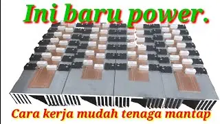 Merangkai komponen power untuk tenaga besar.