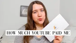 how much money youtube paid me total my first year MONETIZED!