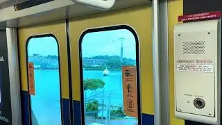 [Pac-Man!] Sentosa Express Hitachi Monorail [Yellow Trainset] - VivoCity to Resorts World (➡️ Beach)